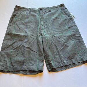 Men's Champs Dress Shorts Multi tooth Plaid blk/cream Size 38